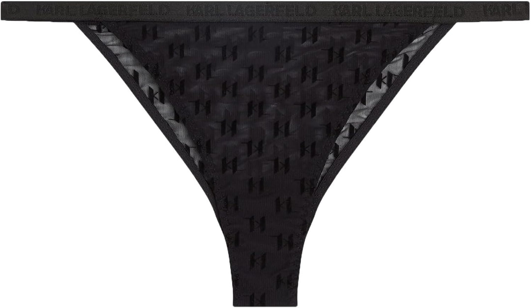KARL LAGERFELD Damen Kl Monogram Flock Brasilianisch M Schwarz, M Schwarz