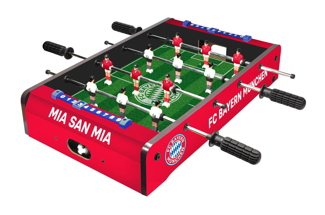 FC Bayern München Tischkicker Kinder - Offizieller Tischaufsatzkicker, kompakter und Leichter Mini-K