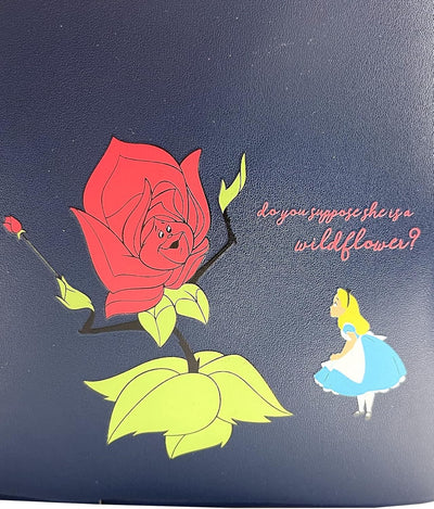 Loungefly X LASR Exclusive Disney Alice in Wonderland Golden Afternoon AOP Mini Backpack - Fashion C