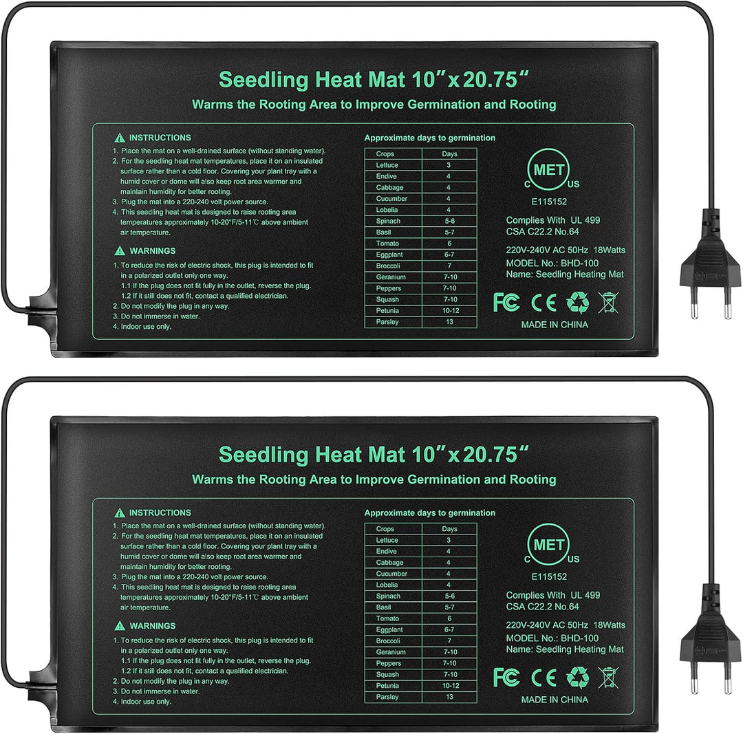 RIOGOO Heizmatte Wärmematte für Sämling Germination und Haustier,Wasserkultur-Samen-Reptil-Betriebsh
