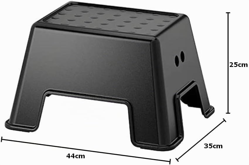 Tritthocker Bolmen Rutschfester Badezimmerhocker 44x35x25cm - für Kinder und Erwachsene geeignet - s