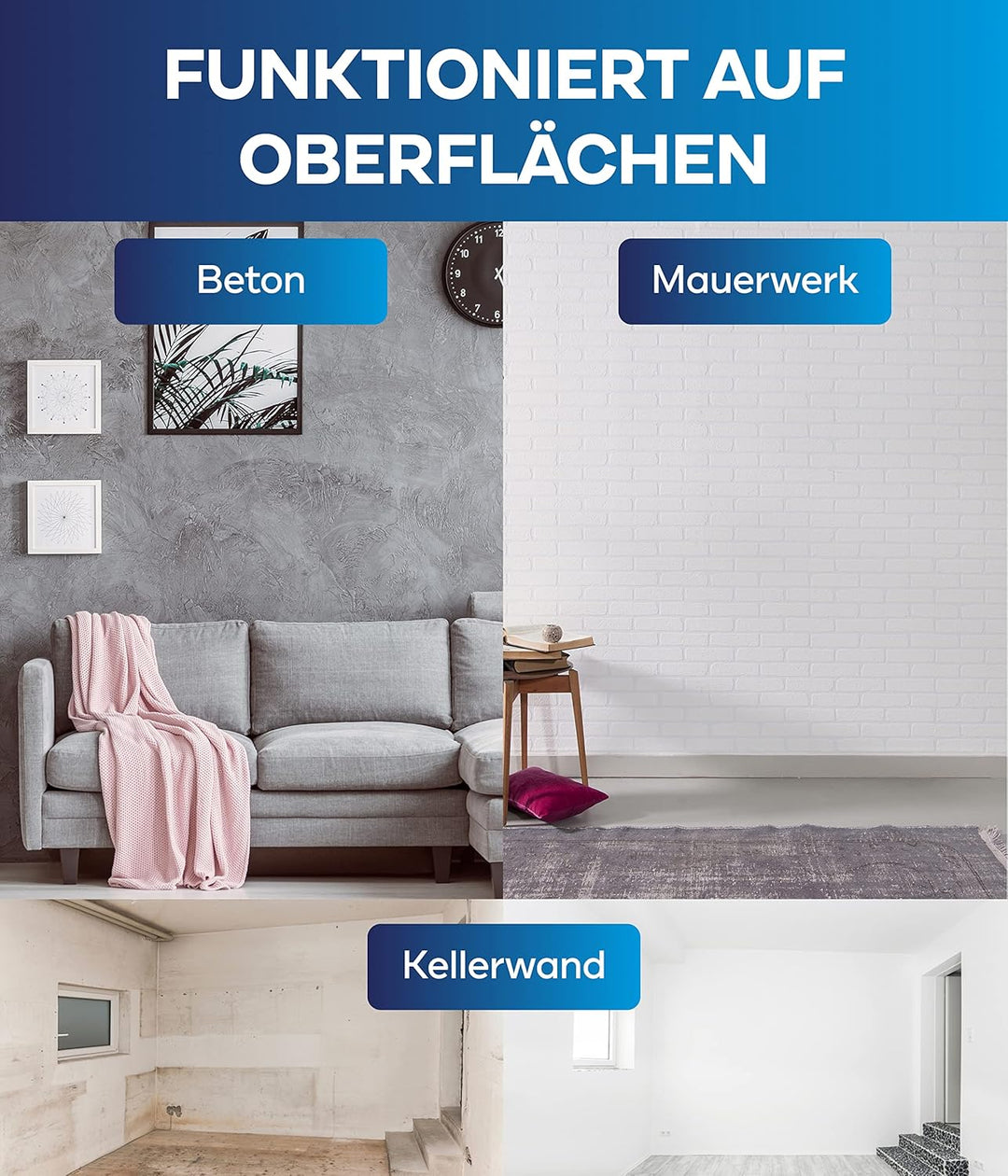 Plid® Fassadenfarbe Anthrazitgrau matt - hochwertige Farbe für Beton, Mauerwerk, Kellerwand, Fassade