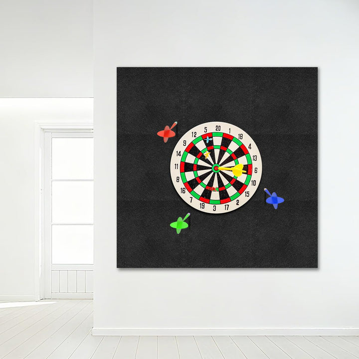Dartboard Wandschutz 9 Stück Filz Dartscheibe Wandschutz Selbstklebend 30x30cm Gespleisste Dart Back
