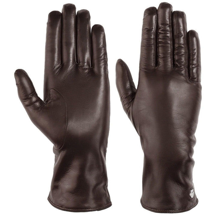 Roeckl Damen Handschuhe EdelKlassiker medium, Einfarbig 7 Braun (25), 7 Braun (25)