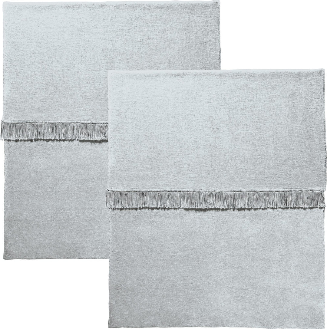 Erwin Müller Plaid, Wolldecke, Wohndecke im 2er-Pack, Silber Grösse 100x150 cm - anschmiegsam, tempe
