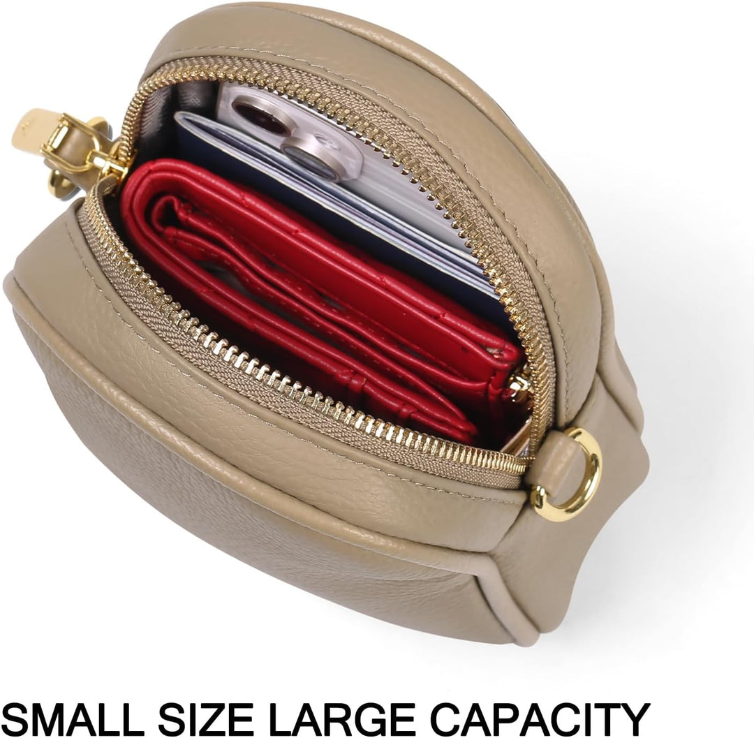 SENDEFN Handy Umhängetasche Damen, Leder Handytasche zum Umhängen Geldbörse Damen, Brieftasche mit V