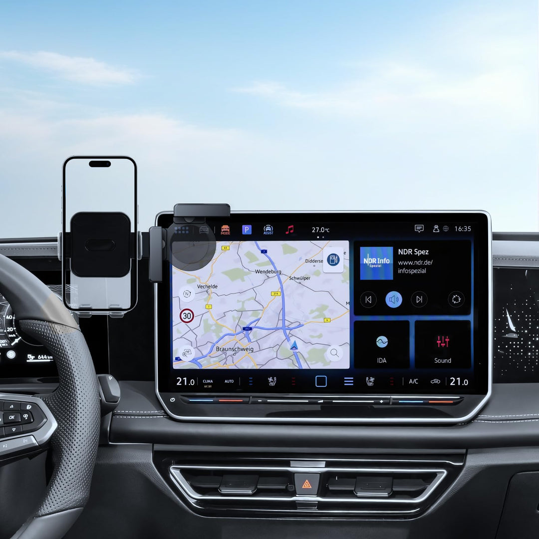 Handyhalterung für VW 12,9 Zoll Display, Golf 8.5/Tiguan 3/Passat B9, Golf/Tiguan/Passat 2024-2026 A