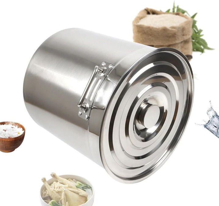 30/50/70 Liter Gastronomie Kochtopf, Suppentopf Mit Edelstahl Deckel, Kochtopf Induktion Gross mit G