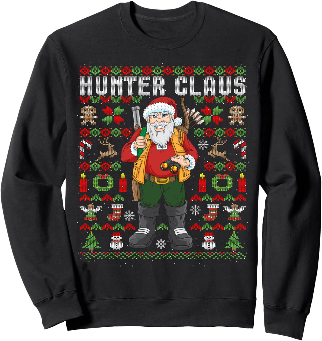 Ugly Christmas Jäger Weihnachten Jagd Wald Geschenk Sweatshirt
