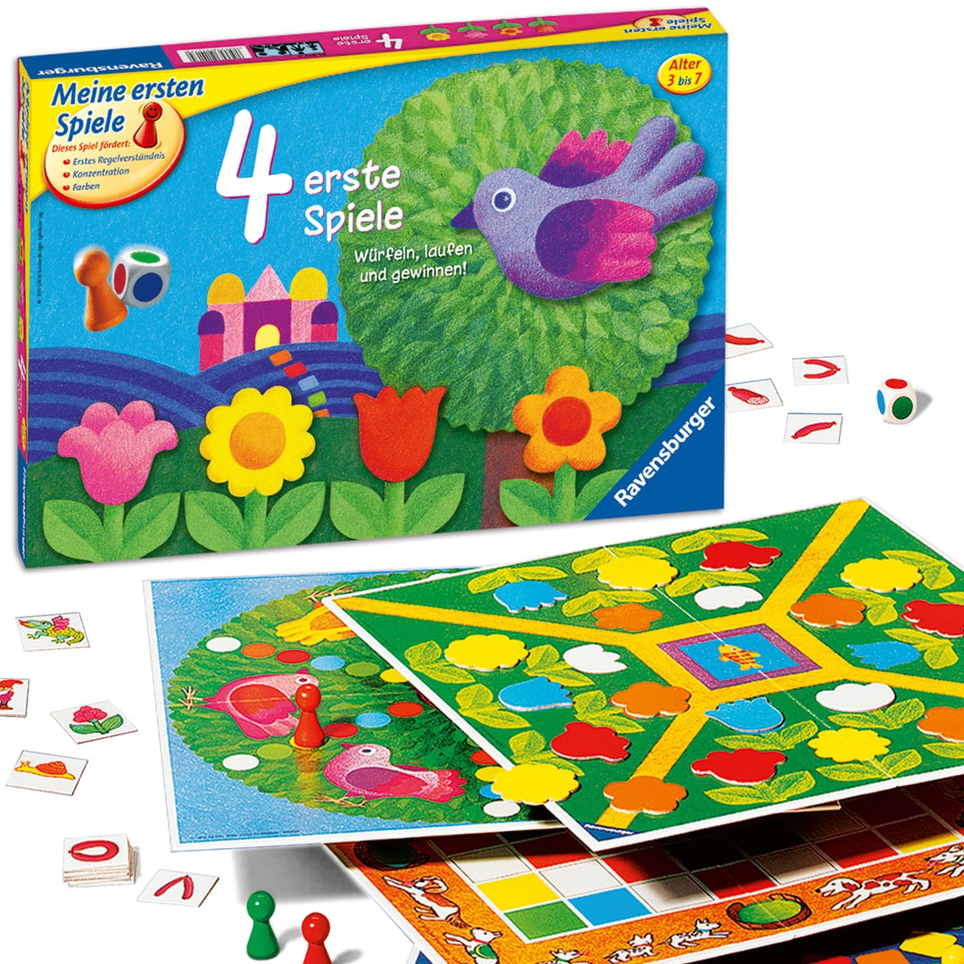 Ravensburger 21417-4 erste Spiele - Spielesammlung für die Kleinen - Spiele für Kinder ab 3 Jahren,