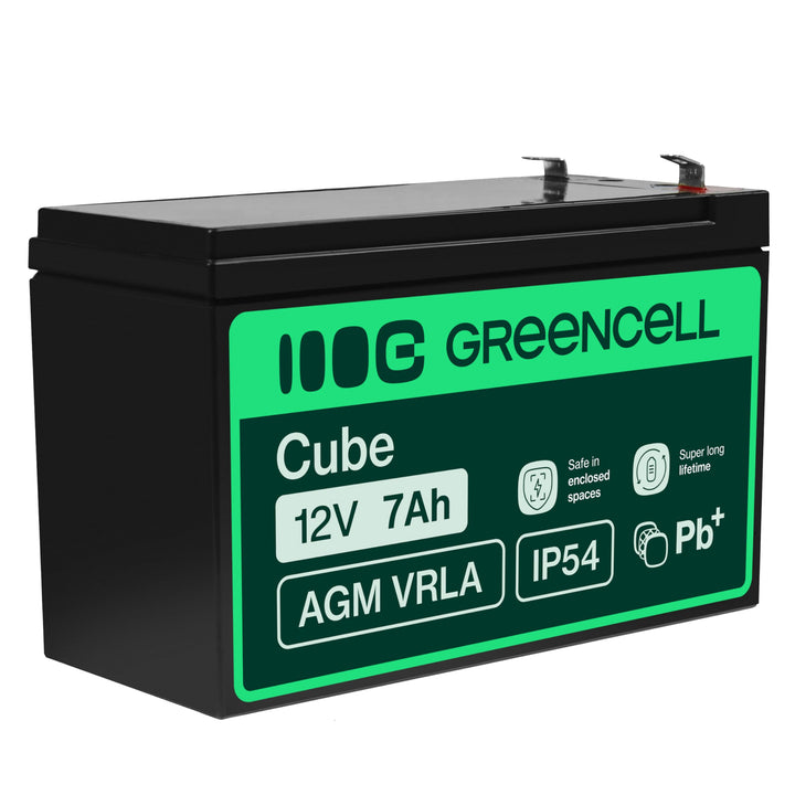 Green Cell AGM 12V 7Ah Akku VRLA Blei-Batterie Bleiakku Ersatzakku Gelakku Akkubatterie Zyklenfest U