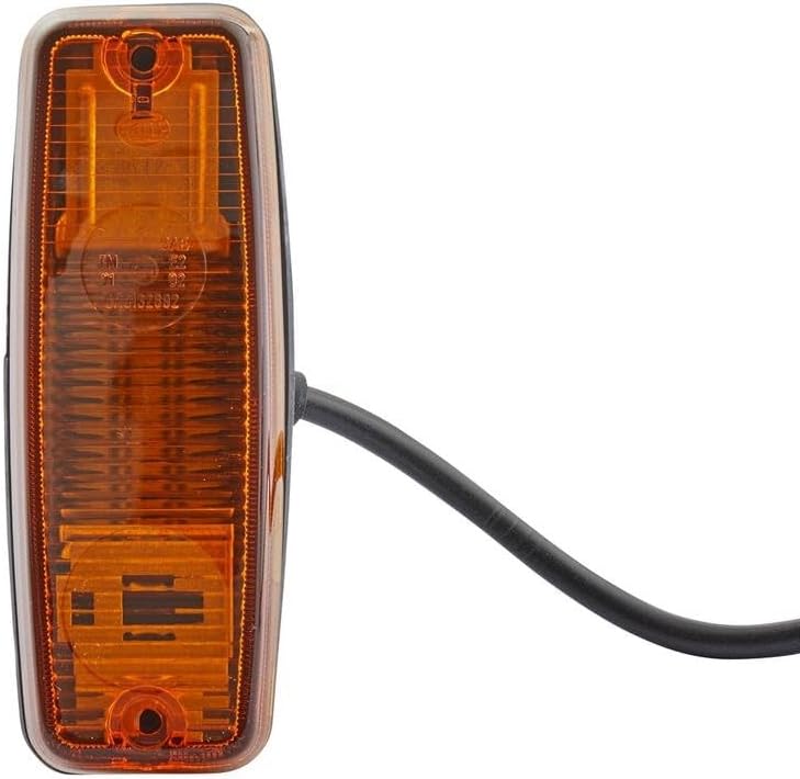 HELLA 2BM 002 847-021 Zusatzblinkleuchte - Glühlampe - 12/24V - Lichtscheibenfarbe: gelb - rechts/se