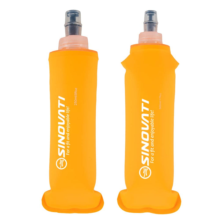 SINOVATI® TPU Faltbare Trinkflaschen, Soft Flask, Wasserflasche BPA-Frei Sportflasche für Trinkrucks