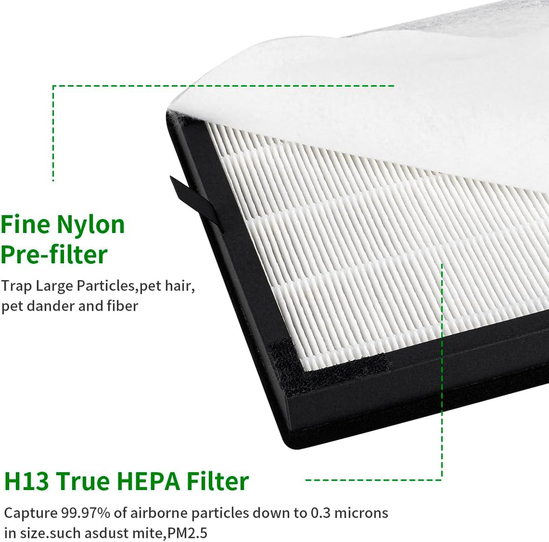 Ersatz-Ersatzteile für MORENTO HY4866 Luftreiniger H13 Ture HEPA-Filter