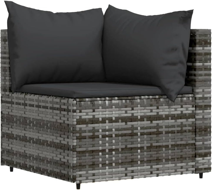vidaXL Garten Lounge Set 4-TLG., Gartenmöbel Set mit Kissen, Sitzgruppe für Garten Terrasse, Modular