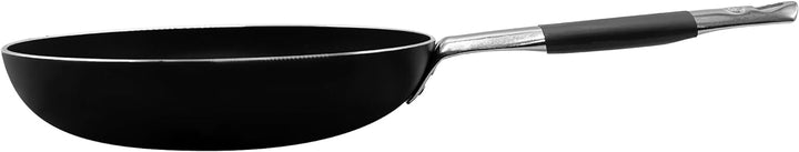 Pentole Agnelli ALSC111BBSSC40 Niedrige Salzpfanne aus Aluminium, Schwarz, 40 cm, 40 cm
