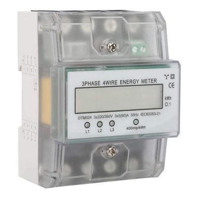 220 / 380V 5-80A Energieverbrauch Digitaler Stromzähler 3 Phasen 4P KWh-Zähler mit digitalen LCD-Pro