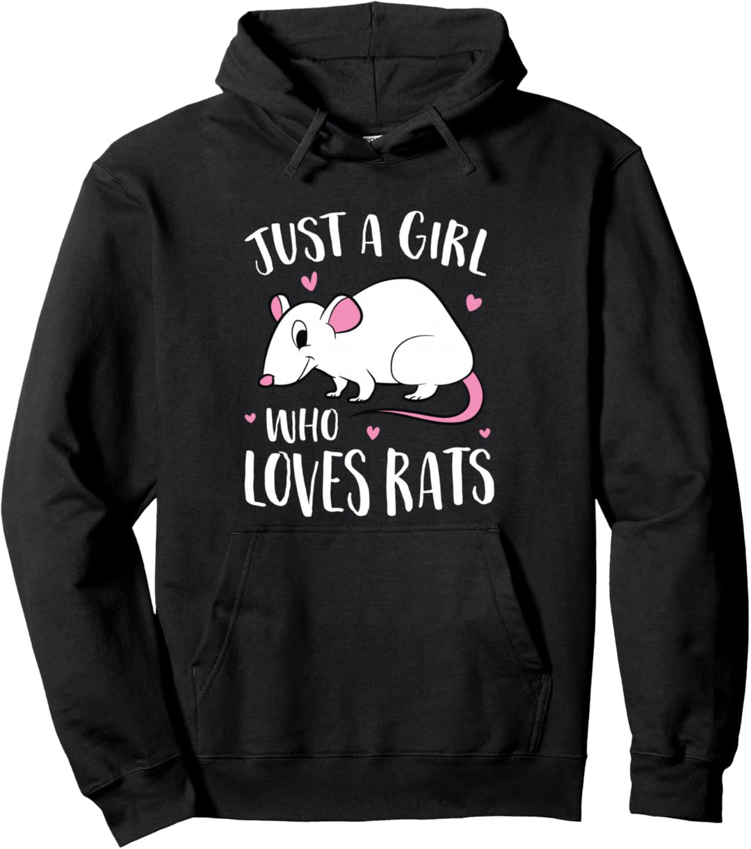 Ratten Mama Nur Ein Mädchen Das Ratten Liebt Ratten Mädchen Pullover Hoodie
