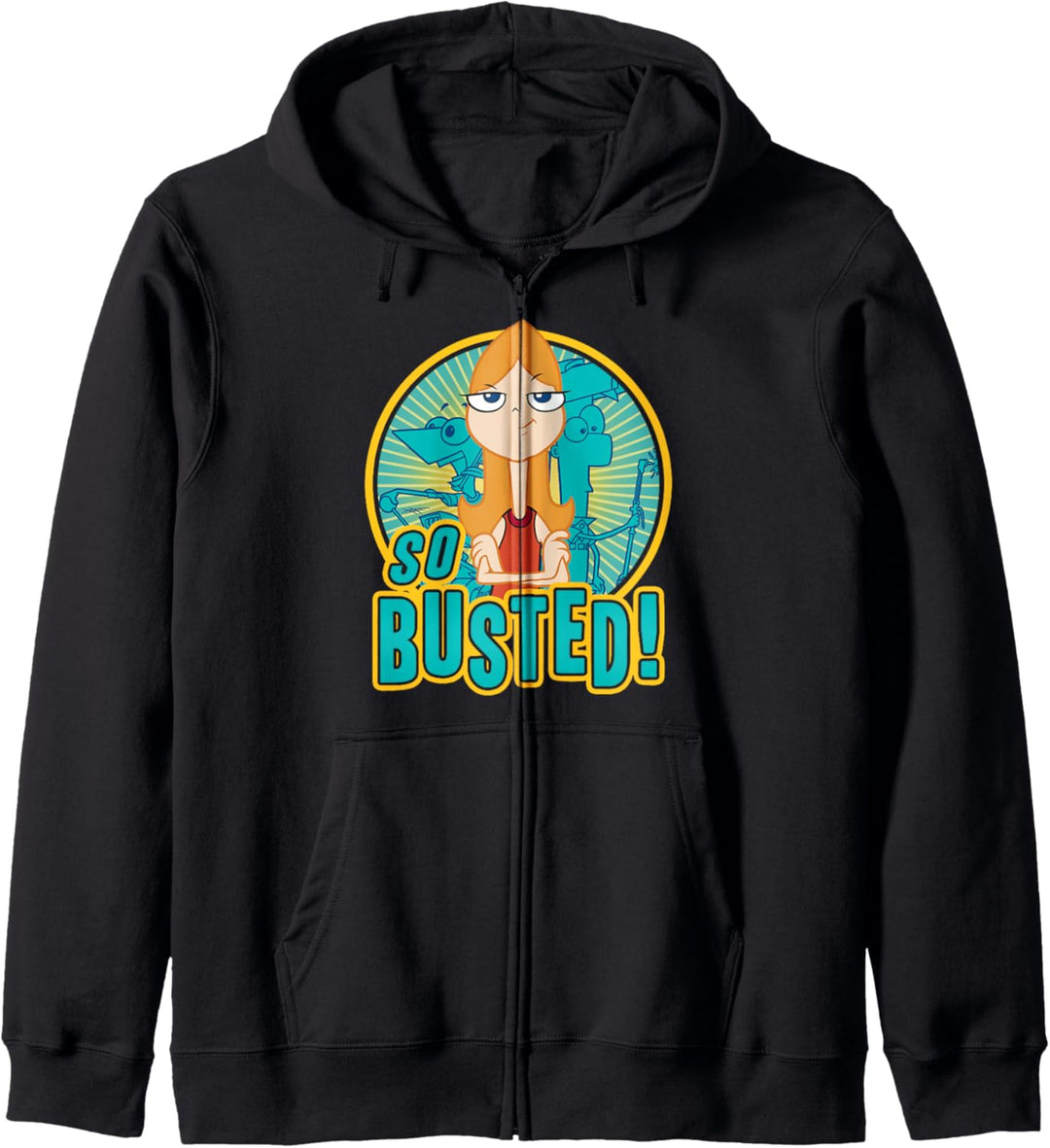 Disney Phineas And Ferb So Busted Poster Kapuzenjacke