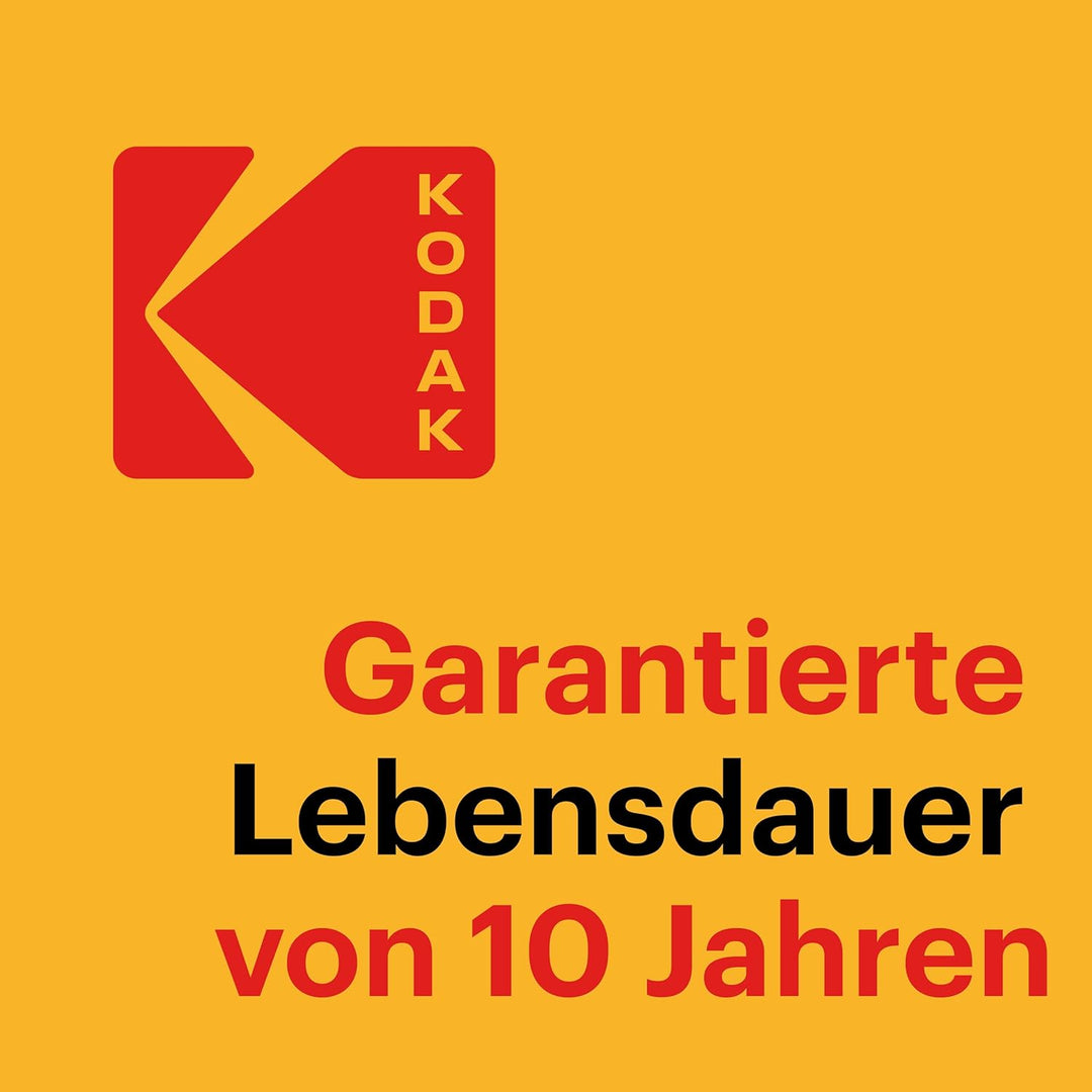 Kodak | 9 Volt Blockbatterie für Rauchmelder | 9V Batterien | 10 Stück | PP3, 9V