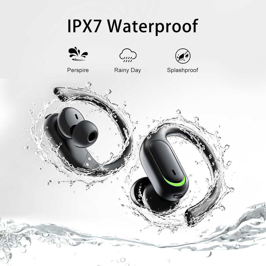 Bluetooth Kopfhörer Sport, 5.4 Stereo In Ear Kopfhörer Bluetooth mit 60h Spielzeit, IPX7 Wasserdicht
