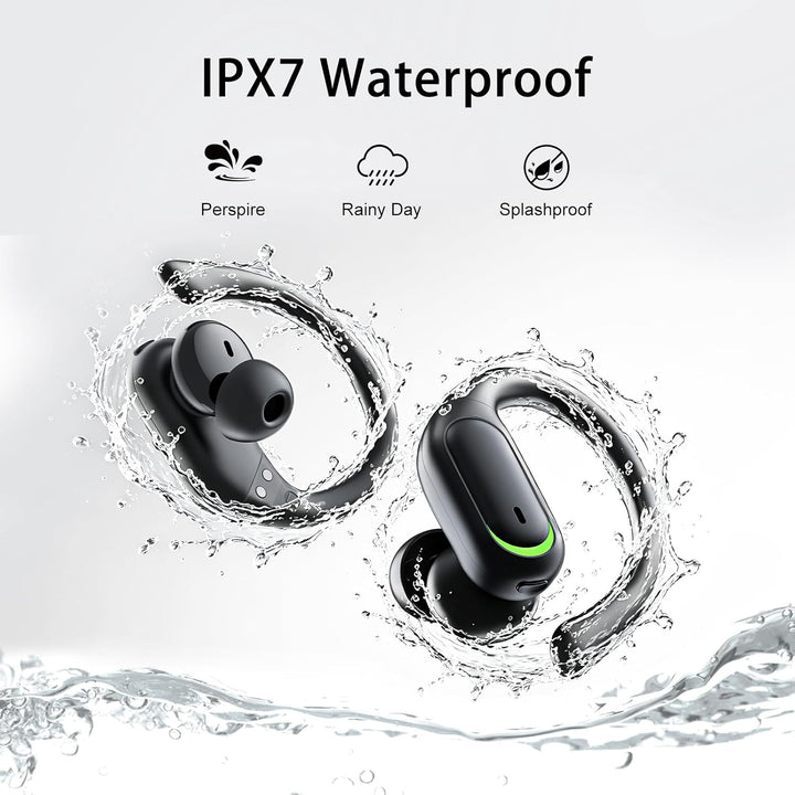 Bluetooth Kopfhörer Sport, 5.4 Stereo In Ear Kopfhörer Bluetooth mit 60h Spielzeit, IPX7 Wasserdicht