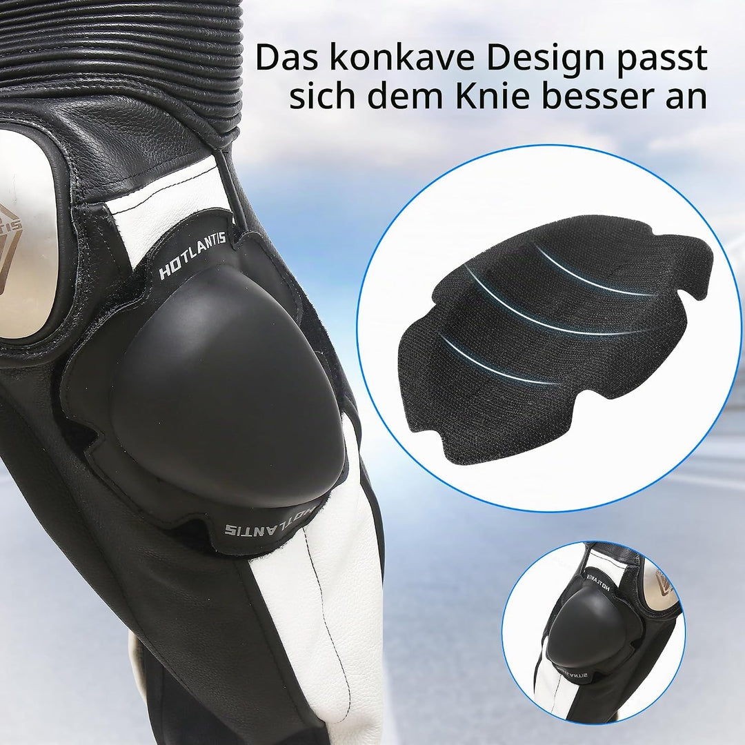 HOTLANTIS Universal Knieschleifer Knee Slider für Knieschutz Outdoor Motorrad Reiten Motorrad Racing