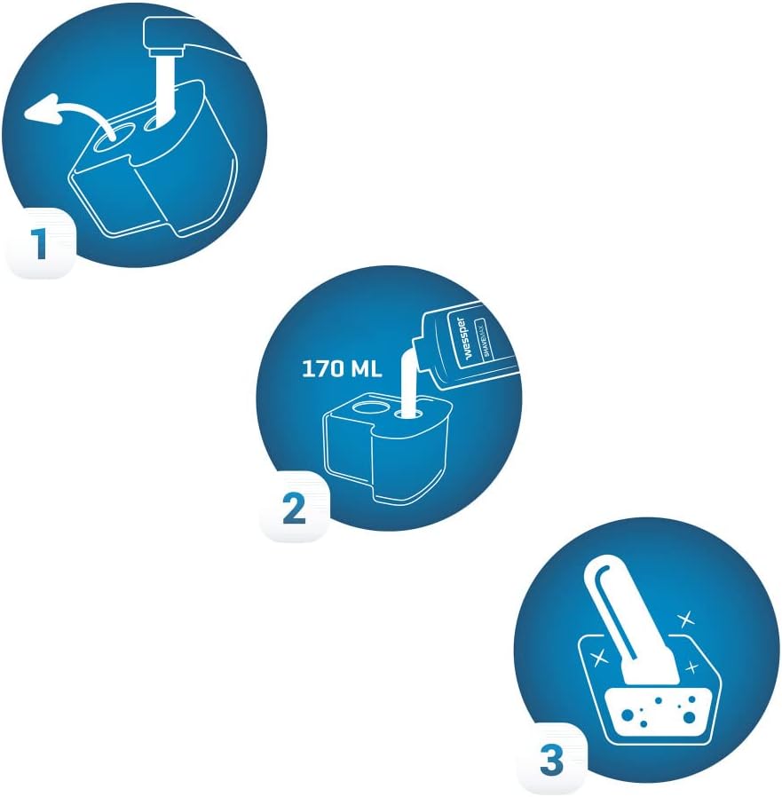 Wessper Scherkopfreiniger zum Nachfüllen geeignet für die Rasierer von Braun Clean & Renew Synchro A