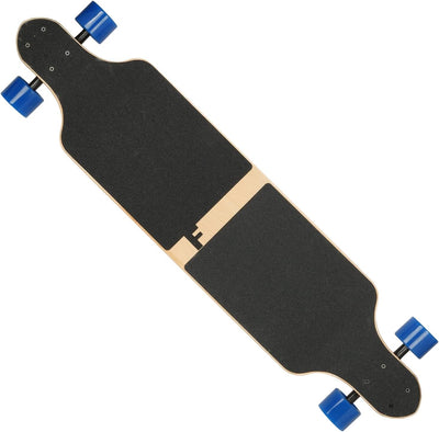 FunTomia Longboard mit 3 Flex Stufen Drop Through Cruiser Komplettboard Mach1 Speed Kugellager T-Too