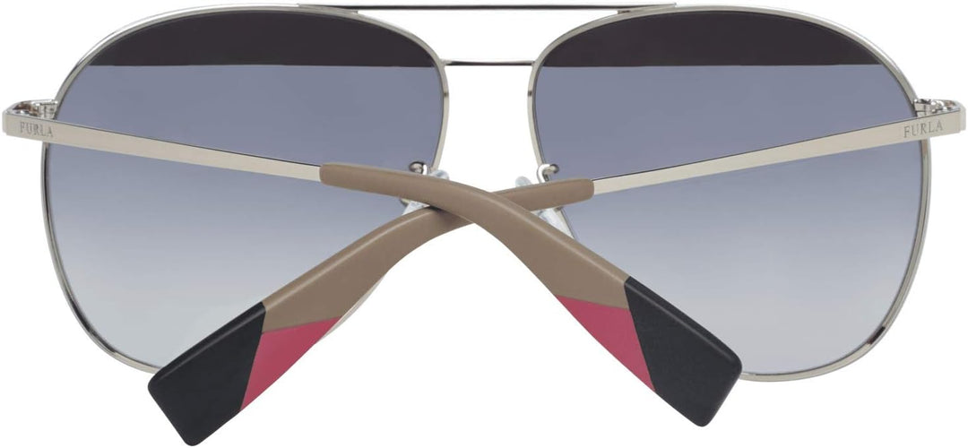 Furla Unisex Model: Sfu236 590492 Sunglasses, Gold, 7.25