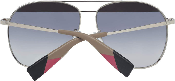 Furla Unisex Model: Sfu236 590492 Sunglasses, Gold, 7.25