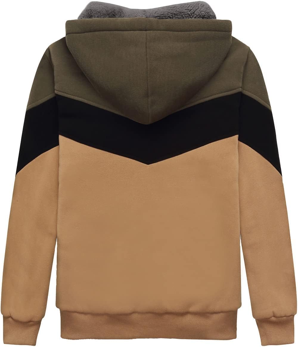 LLdress Kinder Fleecejacke Jungen Kapuzenjacke Sweatjacke Warme Winterjacken Jungen Kapuzenjacke mit