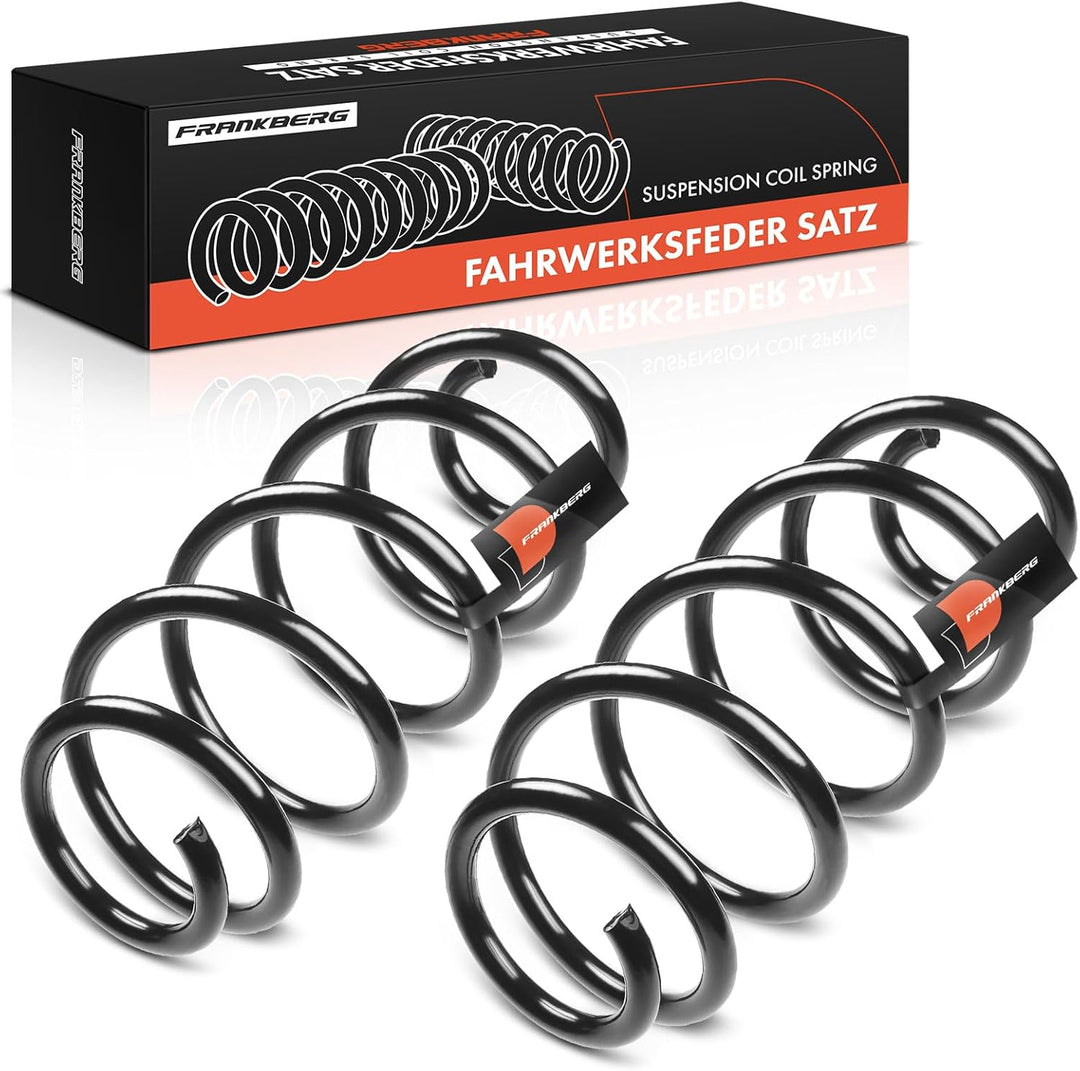Frankberg 2x Federn Fahrwerksfeder Vorderachse Kompatibel mit Yeti 5L 2.0L 2009-2017 Octavia II Comb