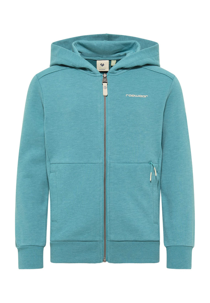 Ragwear Axell Organic Jungen Sweatjacke mit Kapuze Sweat Strickjacke Cardigan Übergangsjacke Jacke S