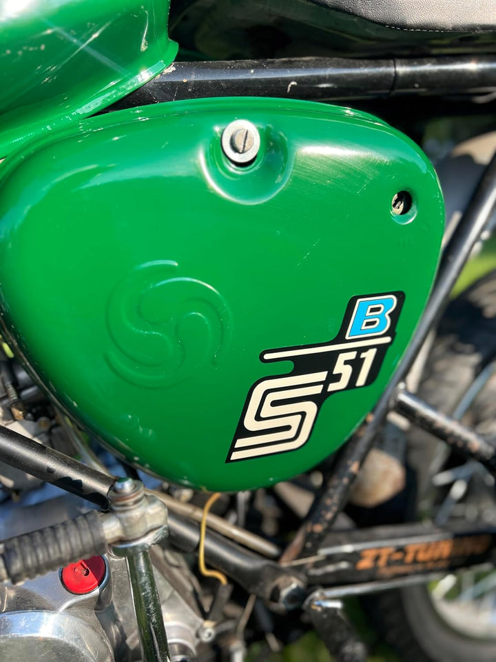 Simson S51 B Retro Wasserschiebebild Abziehbilder Decals Nass Schiebebild DDR IFA