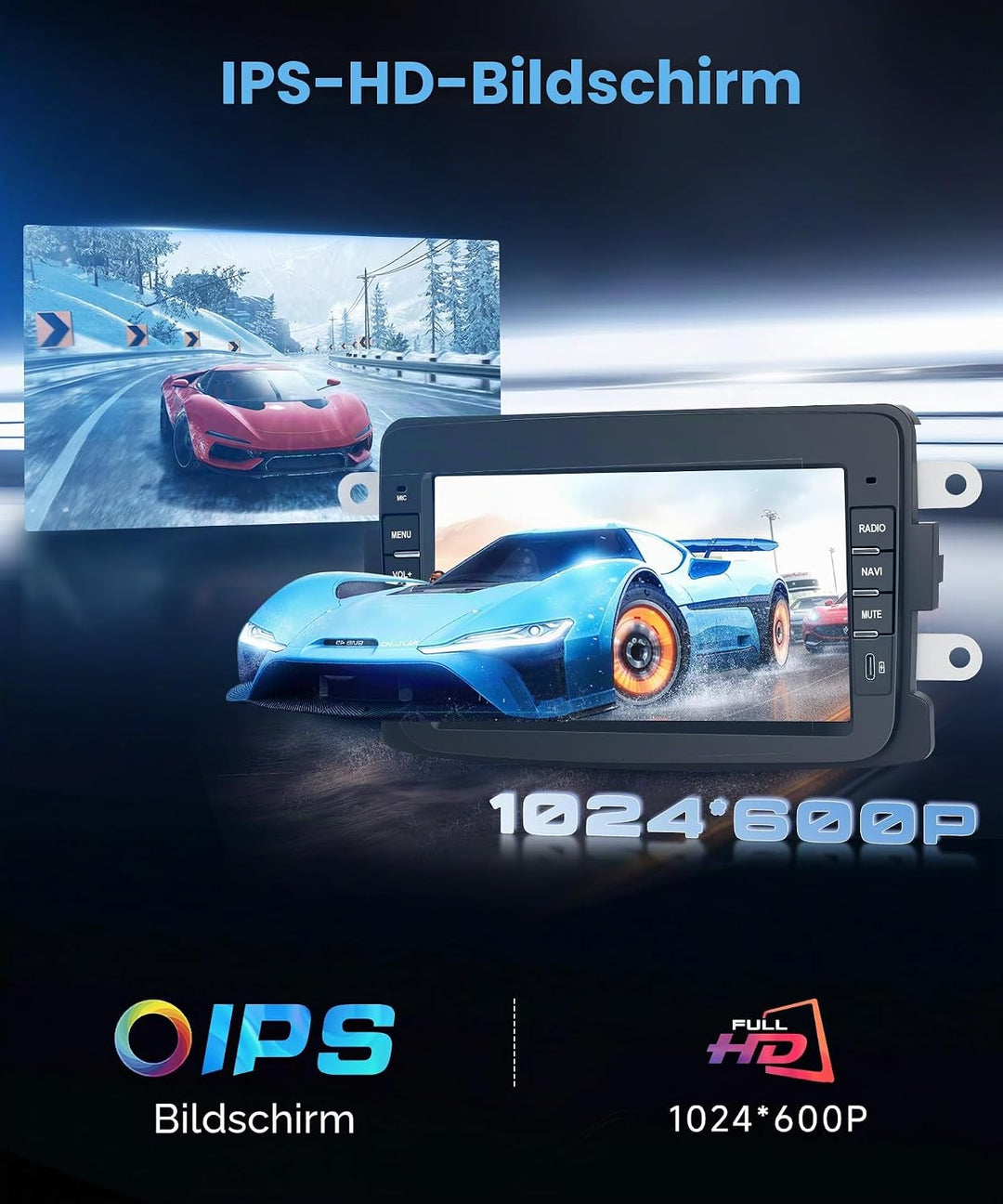 VECHTEL 4G+64G Autoradio Android 15 für Jeep Grand Cherokee Wrangler/Chrysler Grand Voyager 300M PT