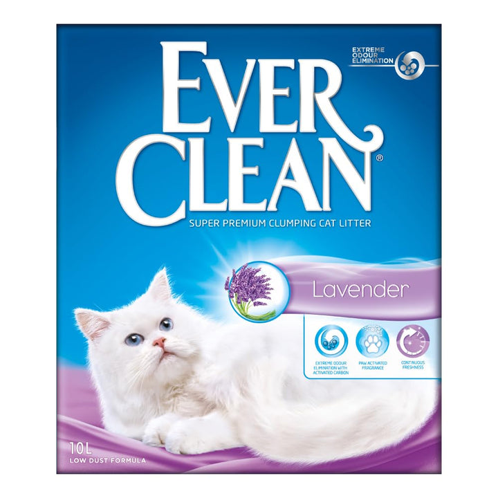 Ever Clean Katzenstreu, Lavendelduft, 10 l Lavender 10L, Lavender 10L