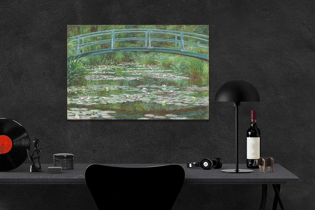 Claude Monet Kunstdruck auf Leinwand, gerahmt, Bürofotos, zum Aufhängen, Wohnzimmer, Wintergarten, P