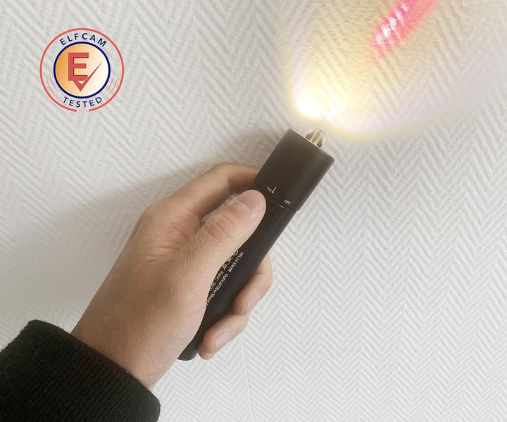 Elfcam® - 15 mW Glasfaser-Kabel Tester mit Lithium-Ionen-Akku mit 1800 mAh, Optischer Kabeltester (1