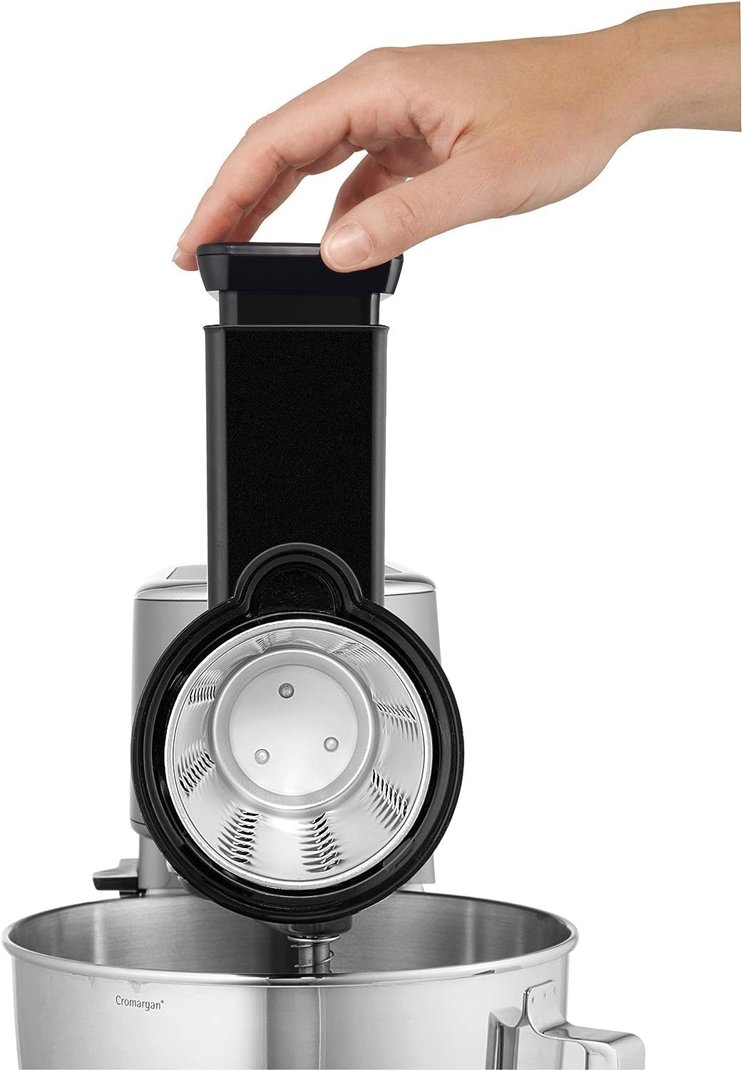 WMF Profi Plus Gemüseschneider mit 4 Schneideinsätze für Gemüse, Obst, Käse, Edelstahl, Zubehör pass