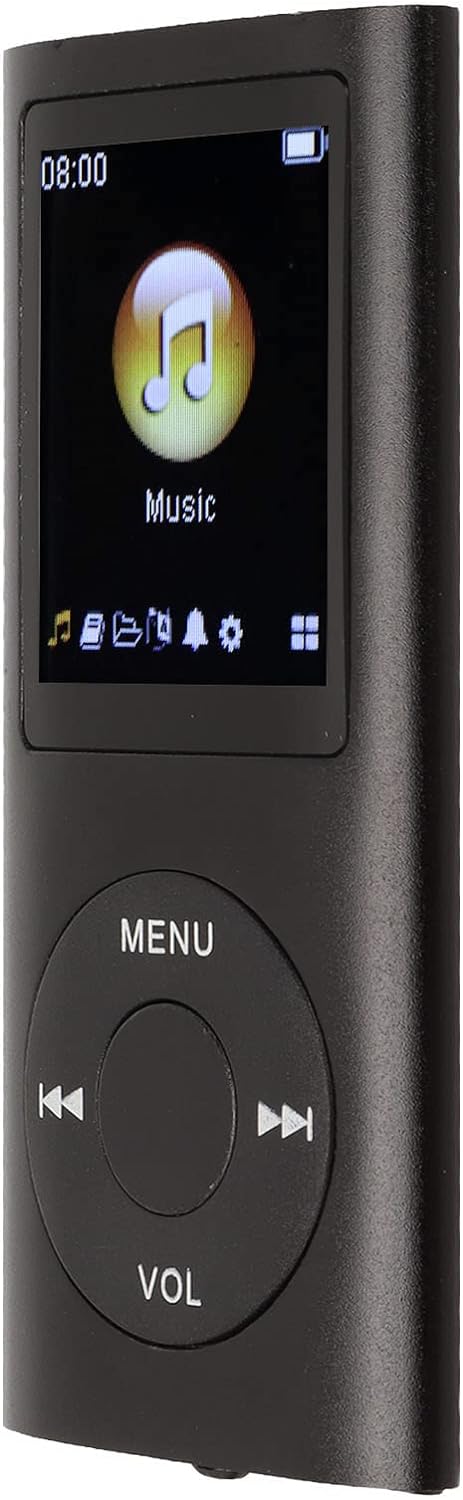 Yctze MP3/MP4-Player, Tragbarer Musikplayer mit Kopfhörer, 1,8-Zoll-HD-Bildschirm, Unterstützt Bis z