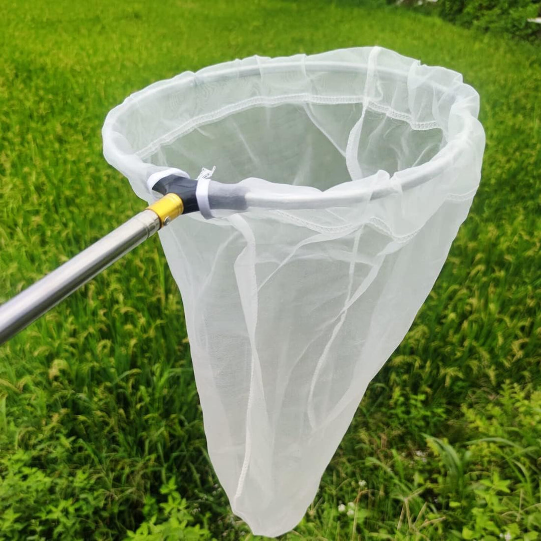 Teleskop-Insekten- und Schmetterlingsnetz, fängt Insekten, Käfer, Fischernetze, Edelstahlgriff, ausz