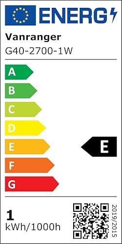 Vanranger Lichterkette LED Aussen Strom Outdoor: 100 Ft 30M G40 Glühbirnen Garten Beleuchtung Balkon