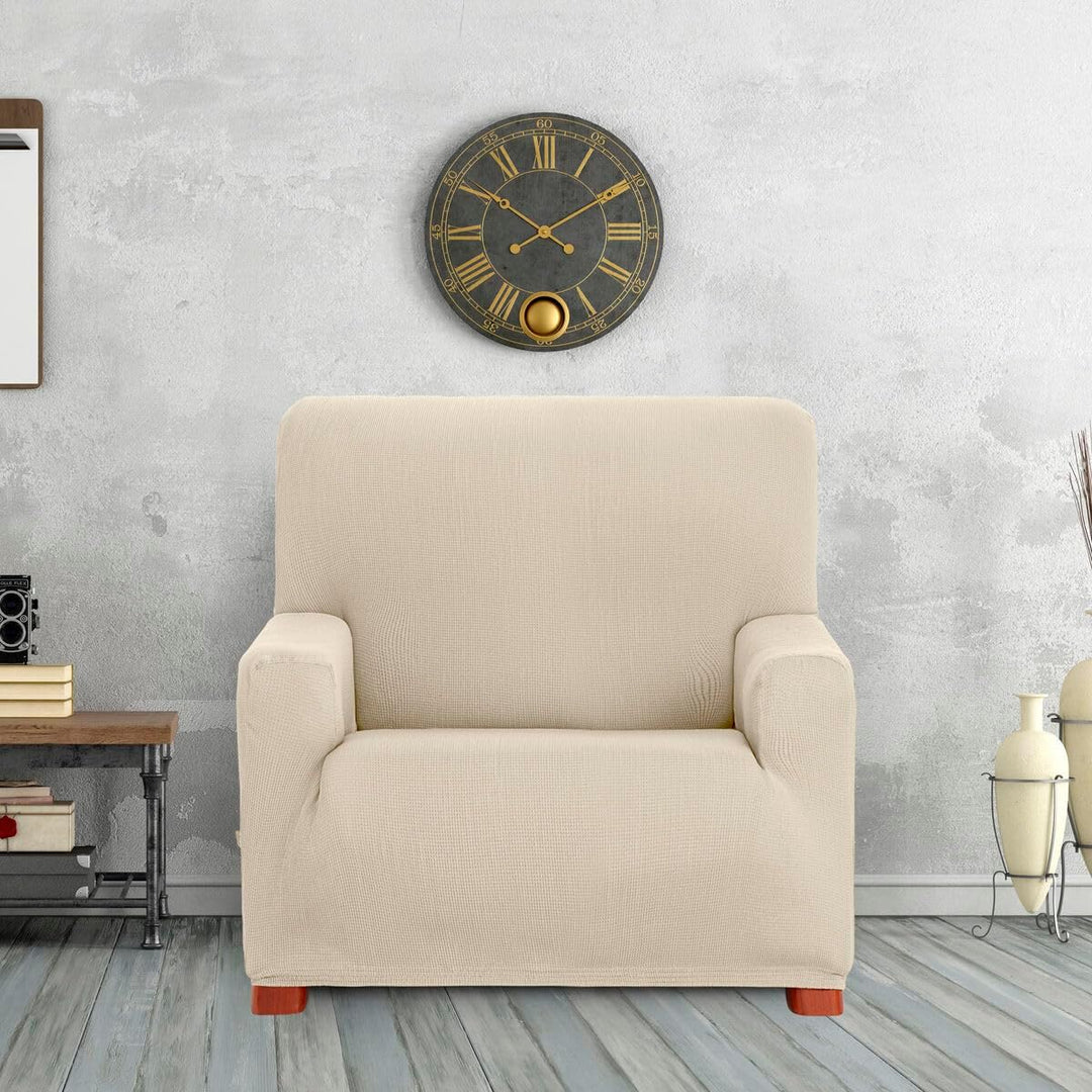 Eysa Ulises elastisch Sofa überwurf 1 Sessel, Polyester-Baumwolle, 00-Ecru, 37 x 5 x 29 cm, 00-ecru