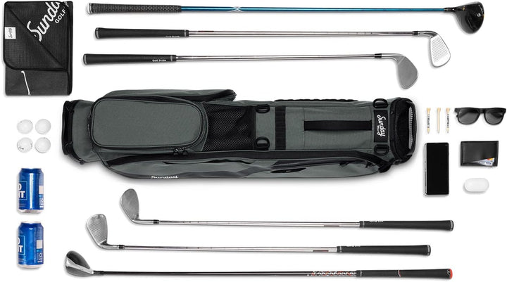 Sunday Golf EL Camino Tasche – Leichte Tasche mit Gurt und Ständer – Einfach zu tragen – Par 3 und S