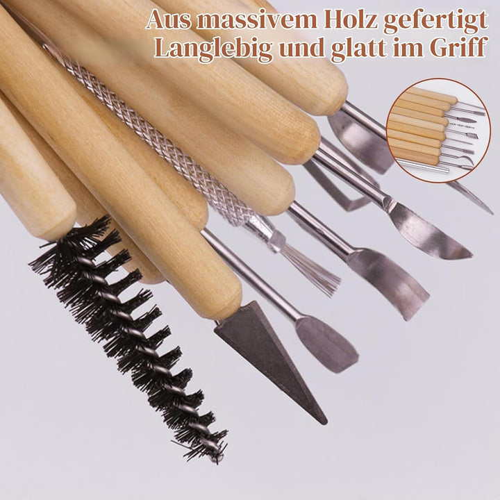 TOSUTO Modellierwerkzeug Set,66 Stück Modellier-Werkzeug Sculpting Werkzeug,Polymer Clay Werkzeuge P