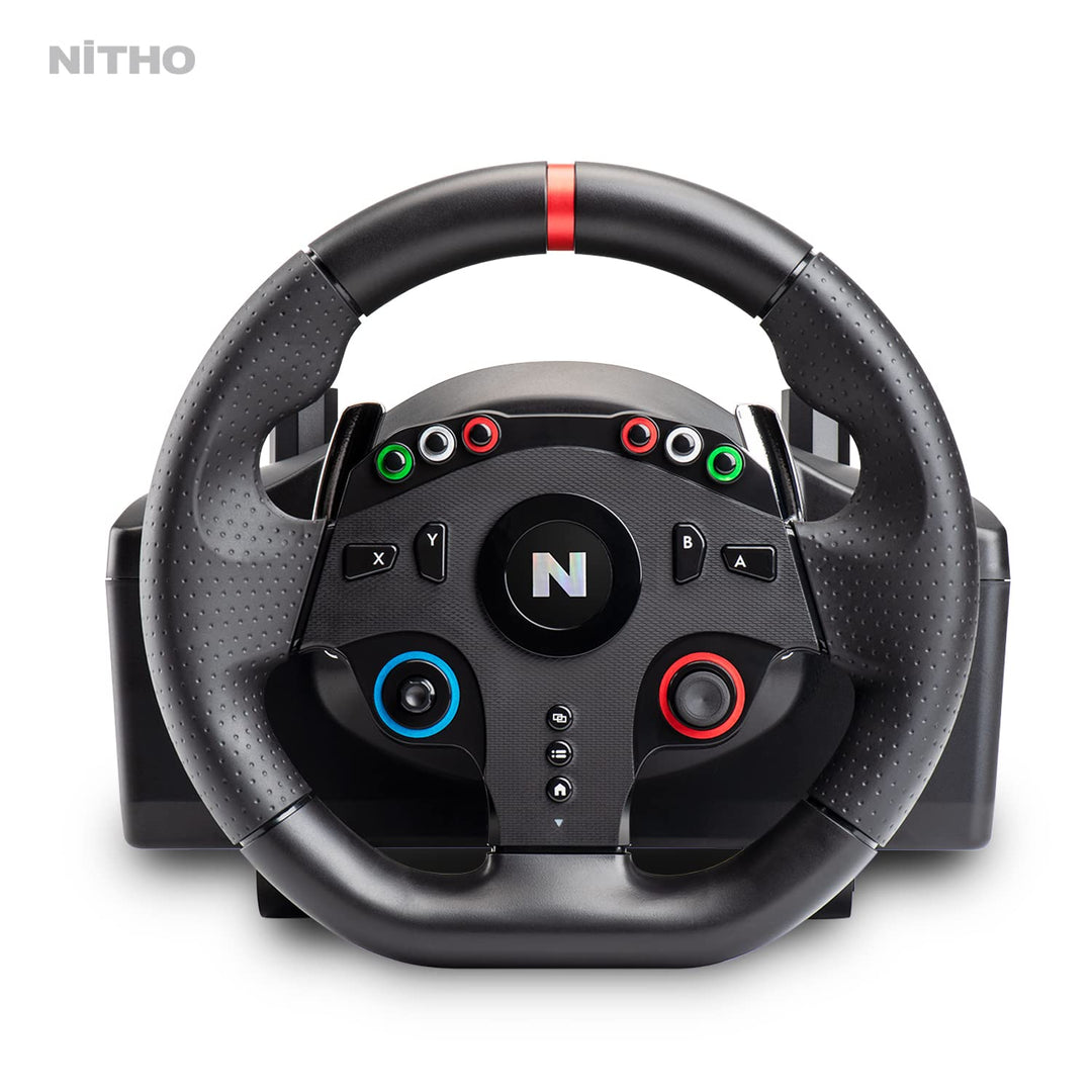 NITHO Drive Pro ONE Gaming Rennlenkrad mit Pedalen und Schalthebel, 270 Grad Spiele Lenkrad für PS4,