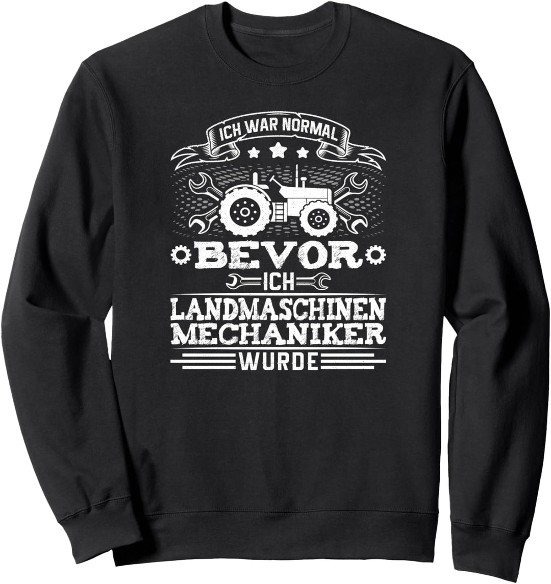 Landmaschinen Mechaniker Traktor Motiv für Männer Sweatshirt