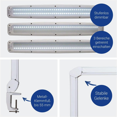 Maul LED Arbeitsleuchte MAULwork | dimmbar | integrierte LEDs | Teile getrennt einschaltbar | LED Kl