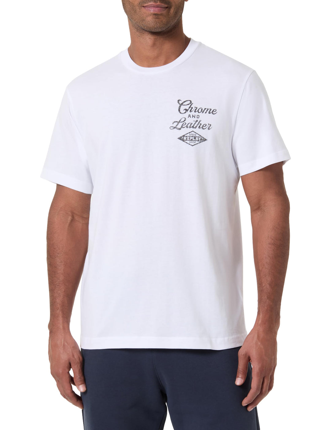 Replay Herren M6645 T-Shirt (1er Pack) L 001 White, L 001 White